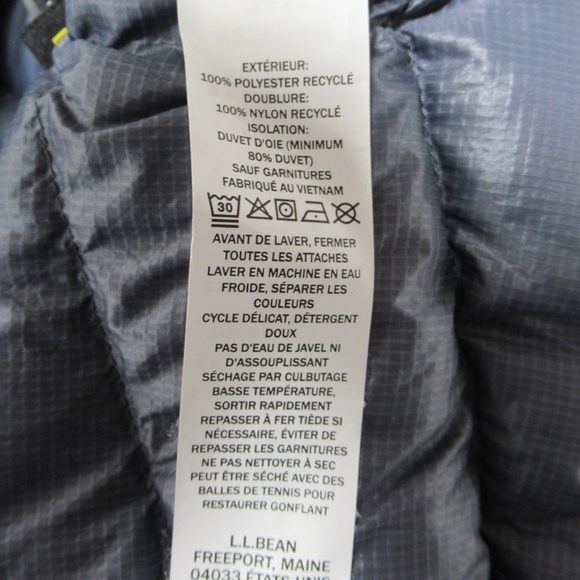 L.L. Bean Women's Waterproof Ultralight Down Jacket Muted Purple 511443 Size S - Picture 11 of 12